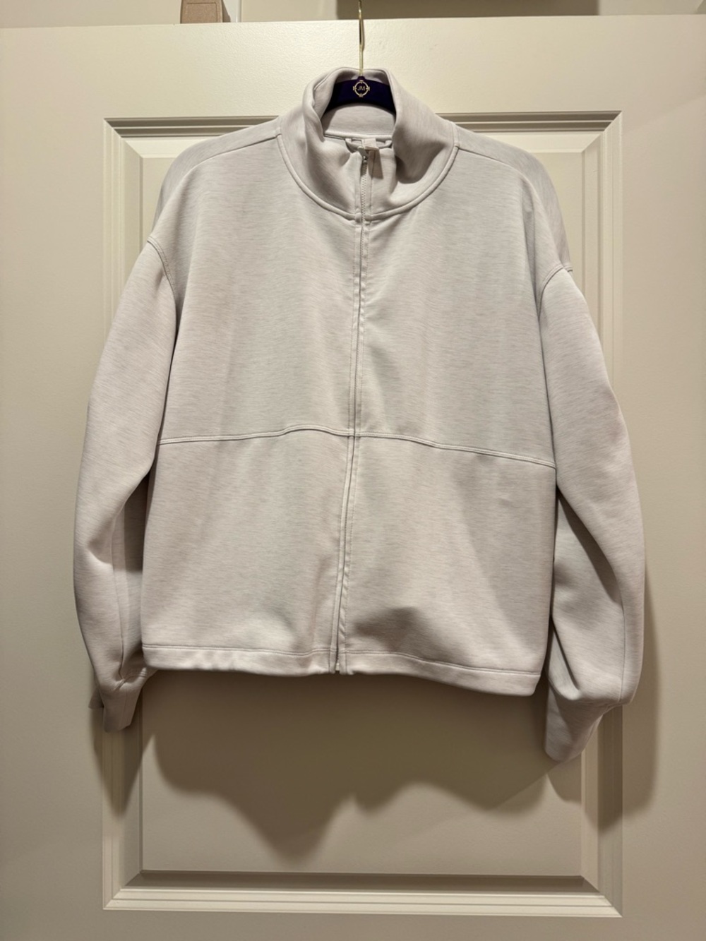 Zella Cream Full-Zip Sweatshirt